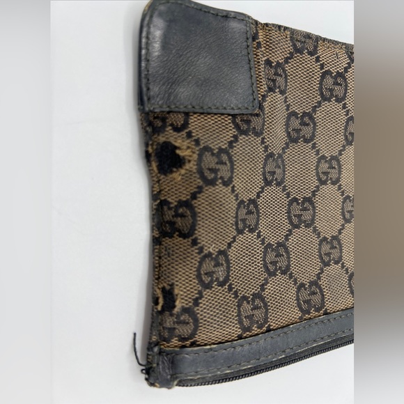 Gucci logo makeup bag/ pouch Brown - Picture 12 of 12